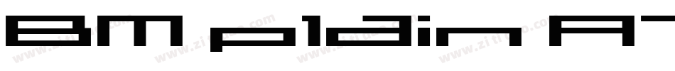 BM plain A7字体转换